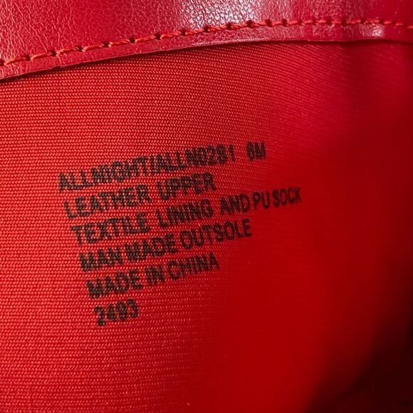 Steve Madden Red Allnight Leather Laced Stiletto Heel Booties womens size 6 new - Picture 9 of 10